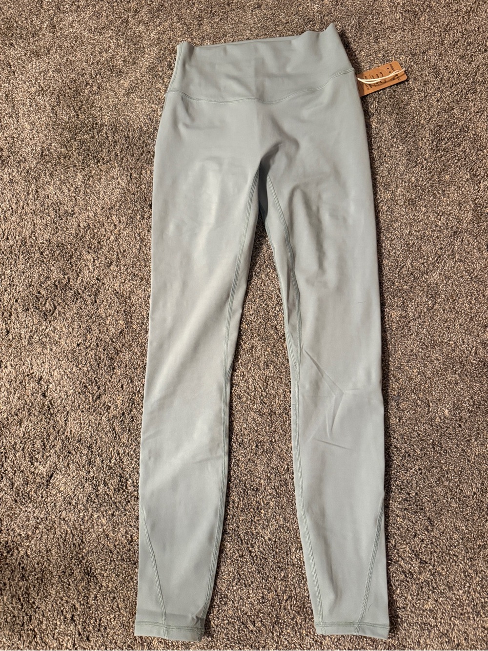 High-Waist Light Sage Leggings - Women
